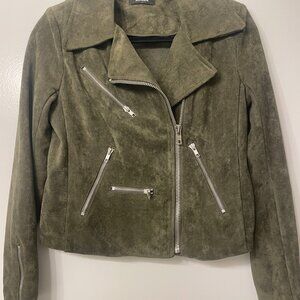 Azalea green suede jacket